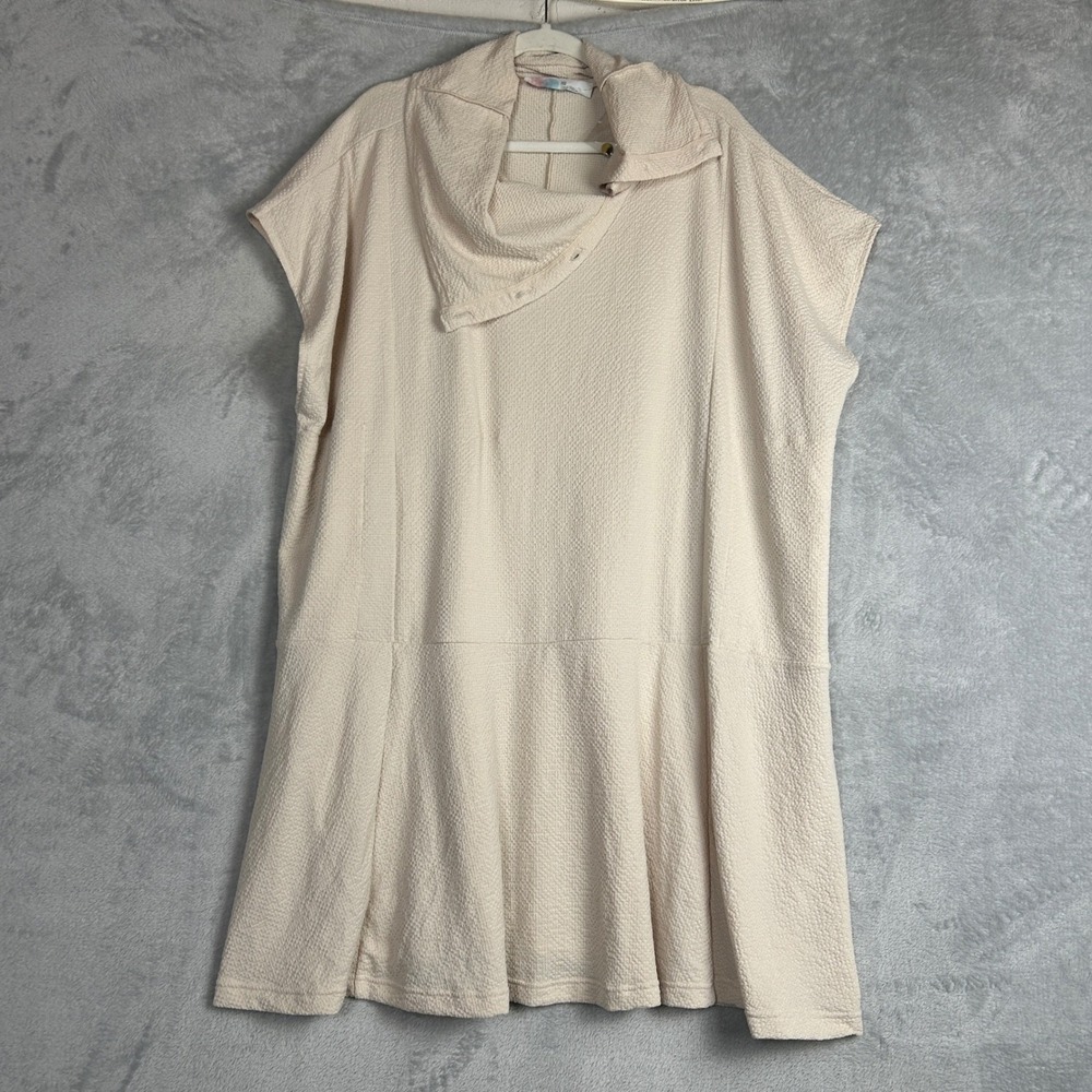 Free People Beach Tunic Coverup XXS Beige Top Beachy Vacation Bohemian Lagenlook